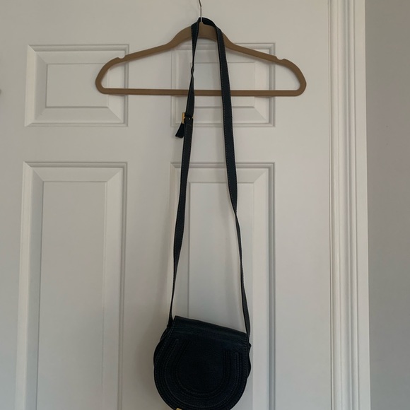 Chloe Black Leather Small Marcie Crossbody Purse - Picture 3 of 7